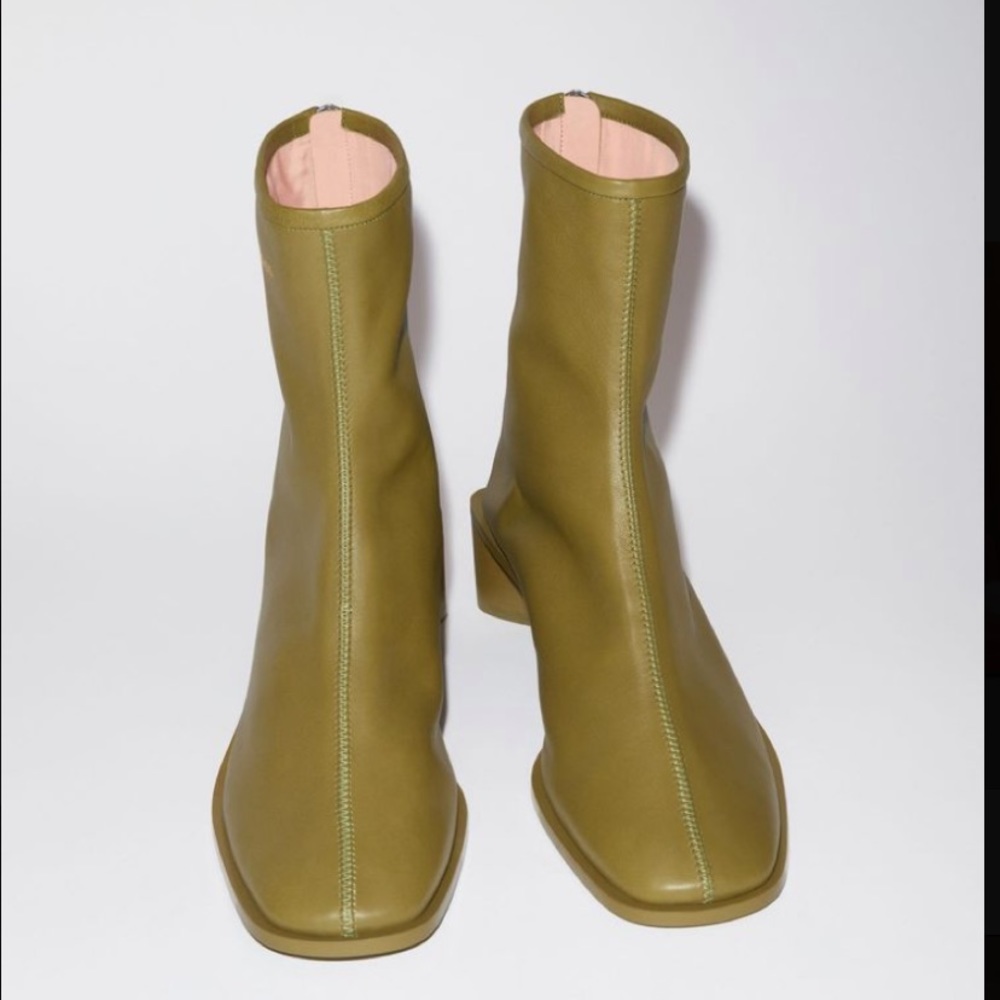 ISO acne studios Bertine boot khaki green